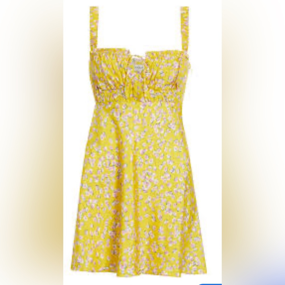 NICHOLAS Simie Satin Floral Print Mini Dress